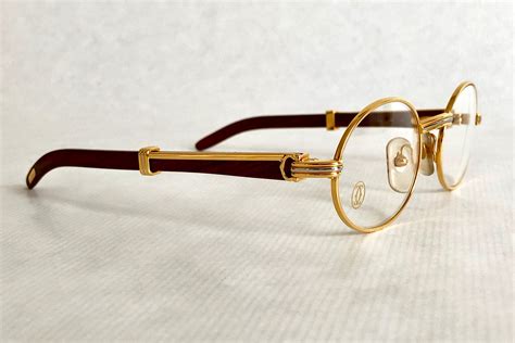 cheap round cartier glasses|cartier wood frame glasses.